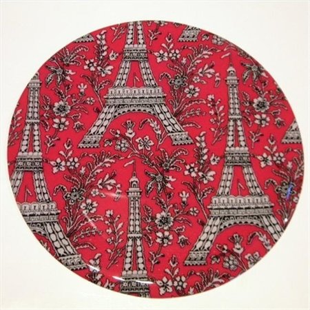 ANDREAS Andreas TR-281 Eiffel Red Silicone Trivet - Pack of 3 trivets TR-281